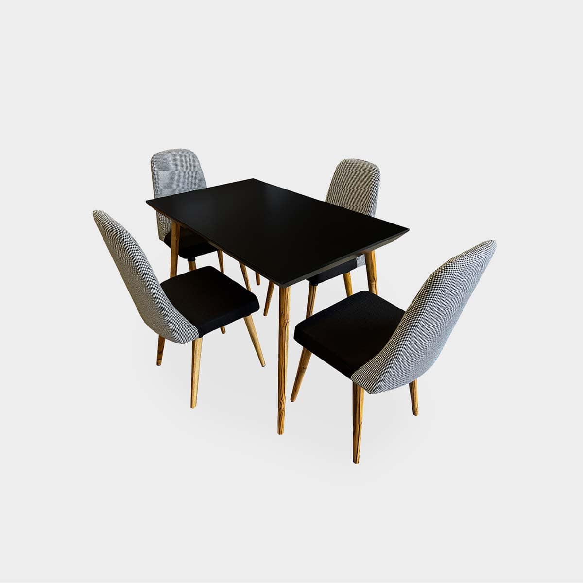 Black table and discount chairs for sale